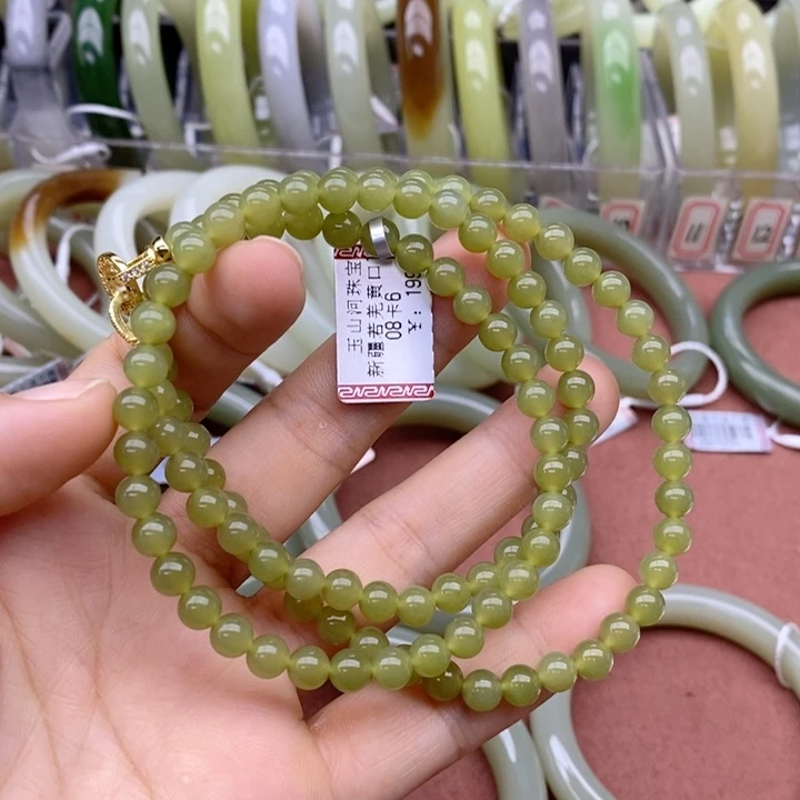 J***e和田玉未镶嵌项链卡6