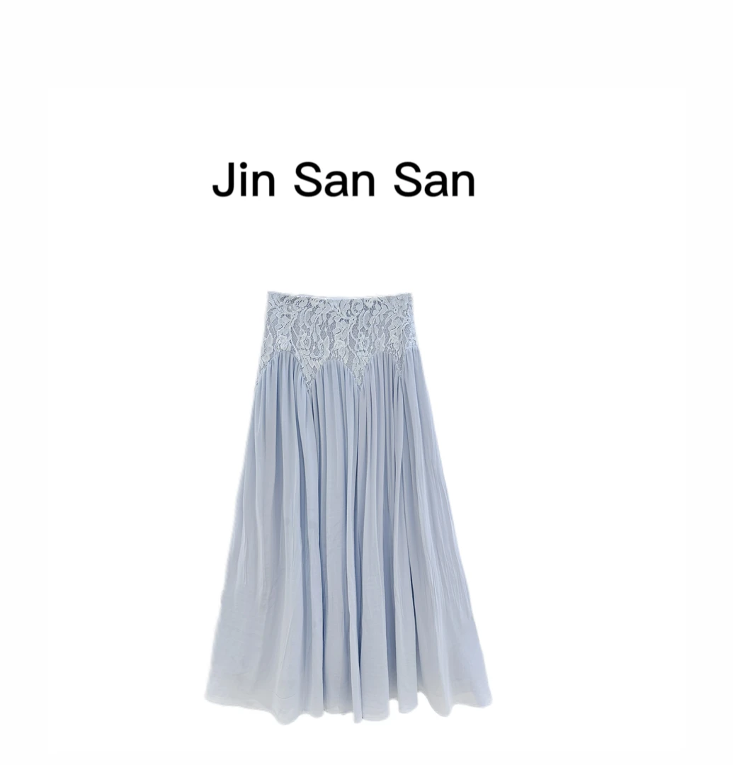 金三三【星织月裳】2025夏季新款时尚气质休闲裙子半身裙H2653