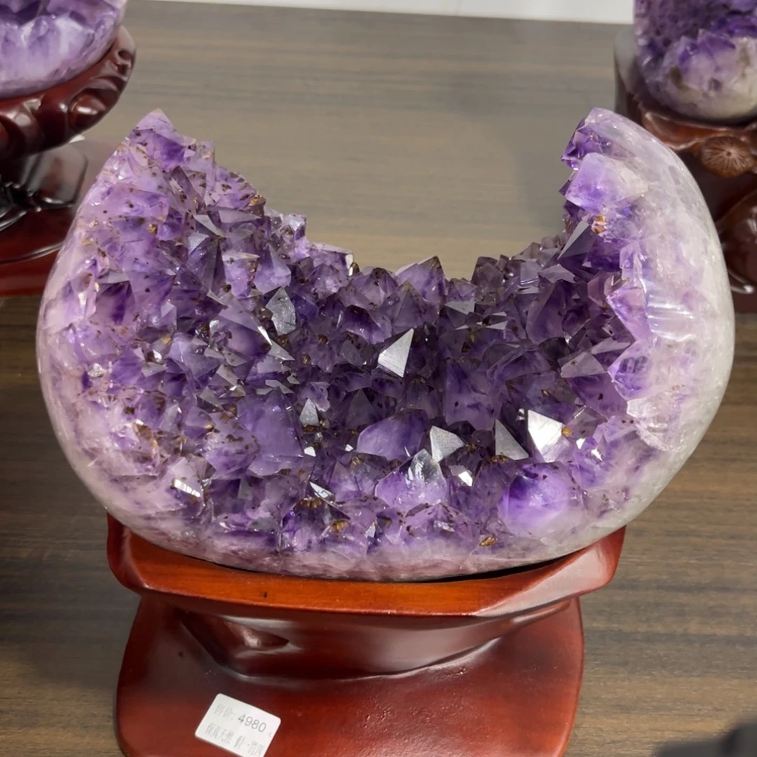 摆件紫晶未镶嵌水晶