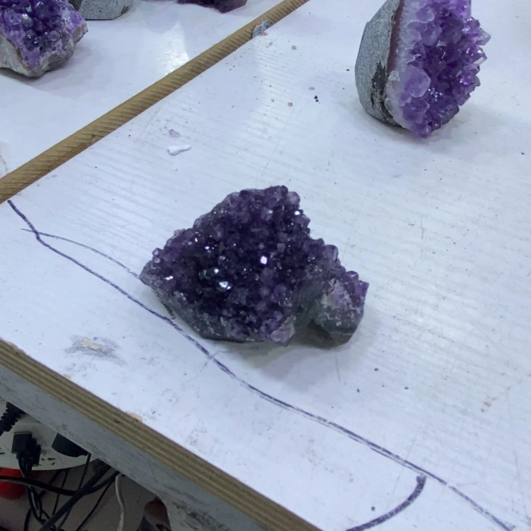 水晶紫水晶876未镶嵌阳**月