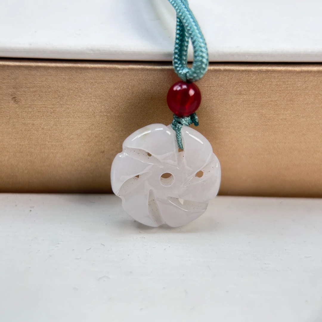 天然缅甸翡翠A货吊坠时来运转