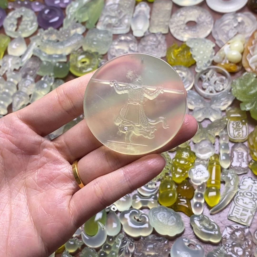 蛇纹石玉合金项链