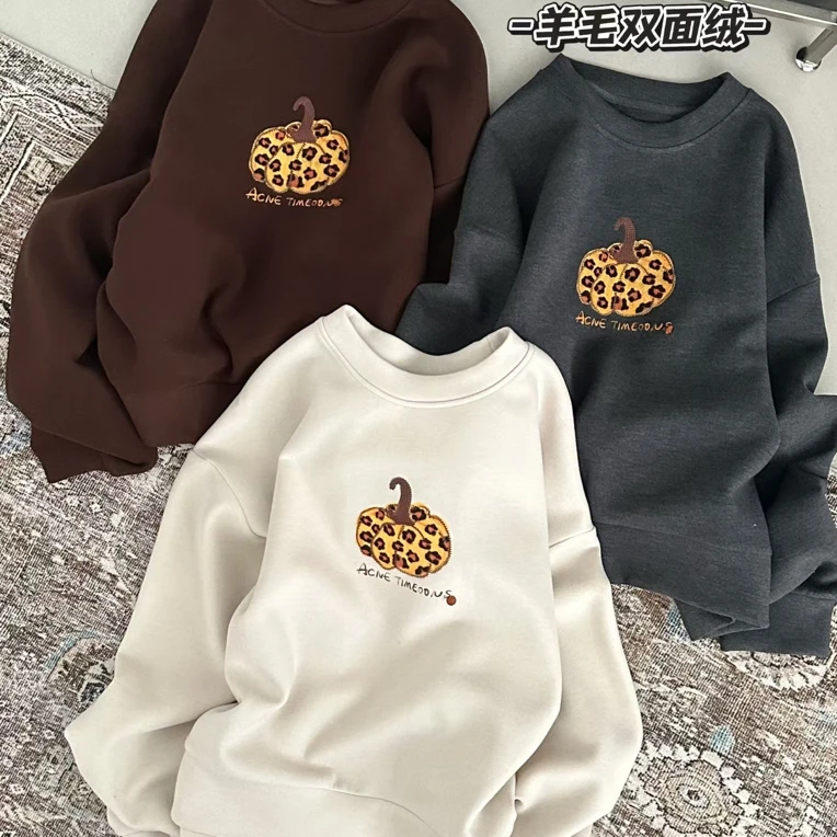 卓娃25年秋冬新款百搭显瘦卫衣5223