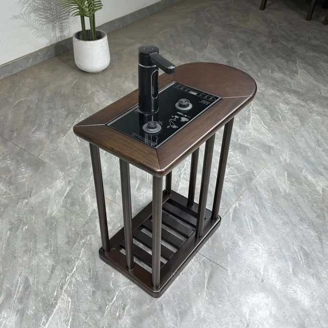 实木款式卯榫茶几架子轻奢可移动沙发角几客厅边几新中式茶水柜