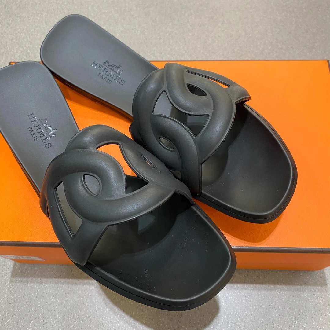 未使用 Hermes/爱马仕 一型半女士凉拖