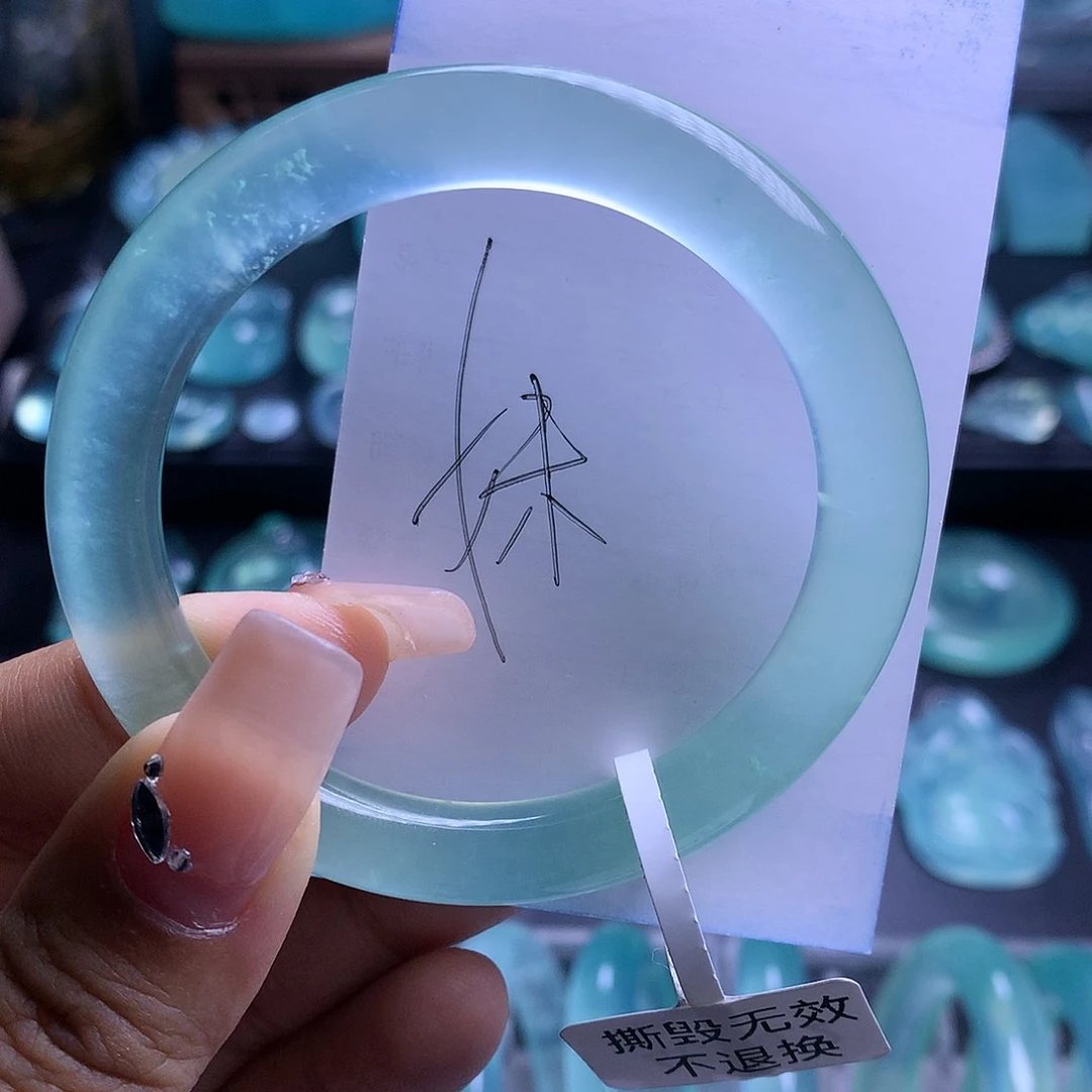 蛇纹石玉手镯52未镶嵌