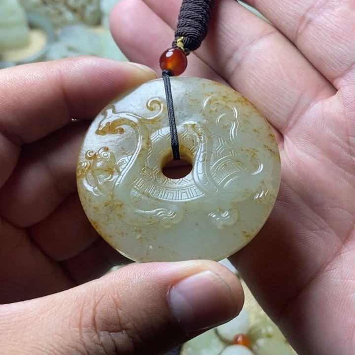 和田玉未镶嵌挂件