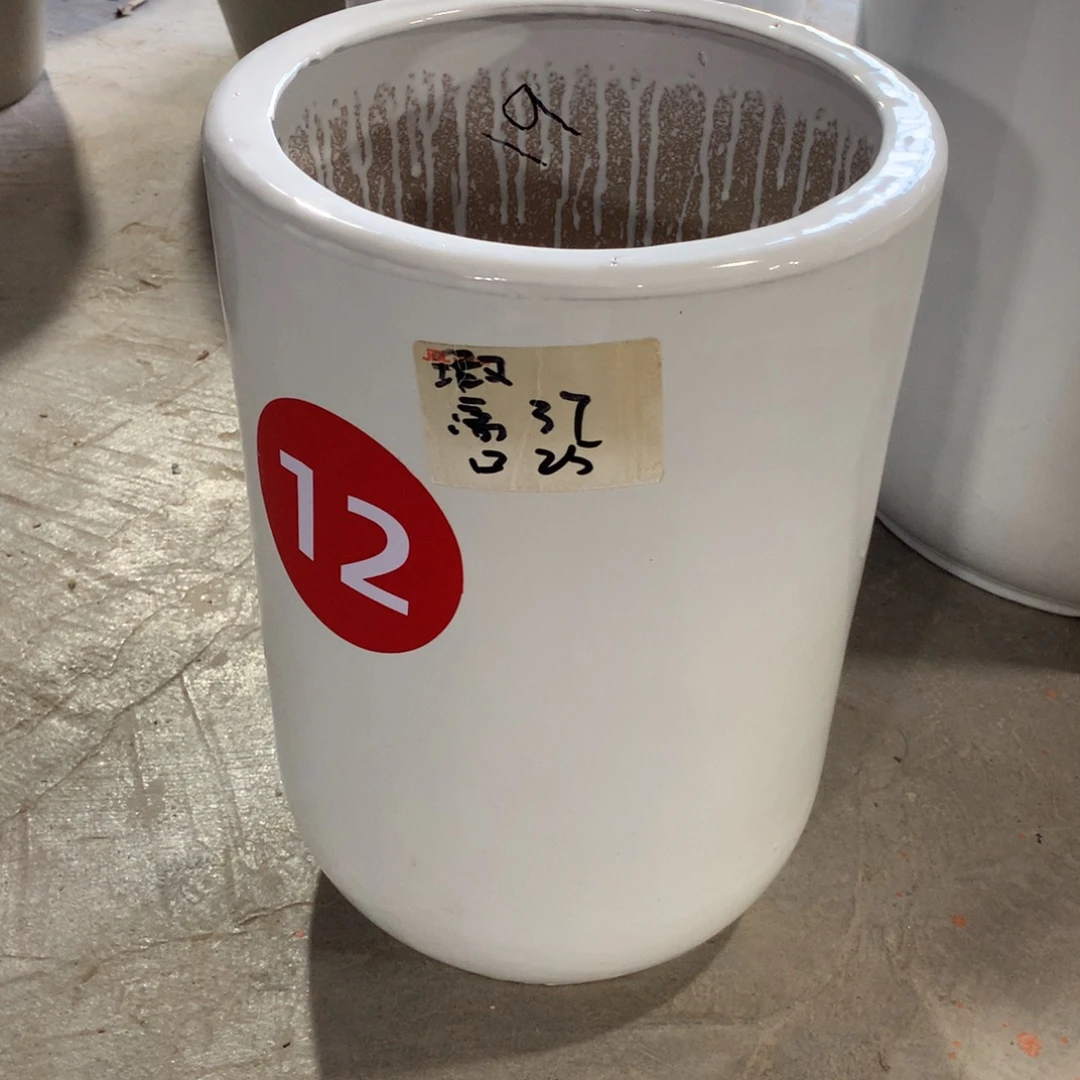 微瑕高温陶瓷花盆