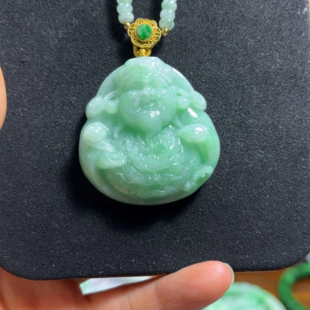 翡翠未镶嵌颈饰天然翡翠