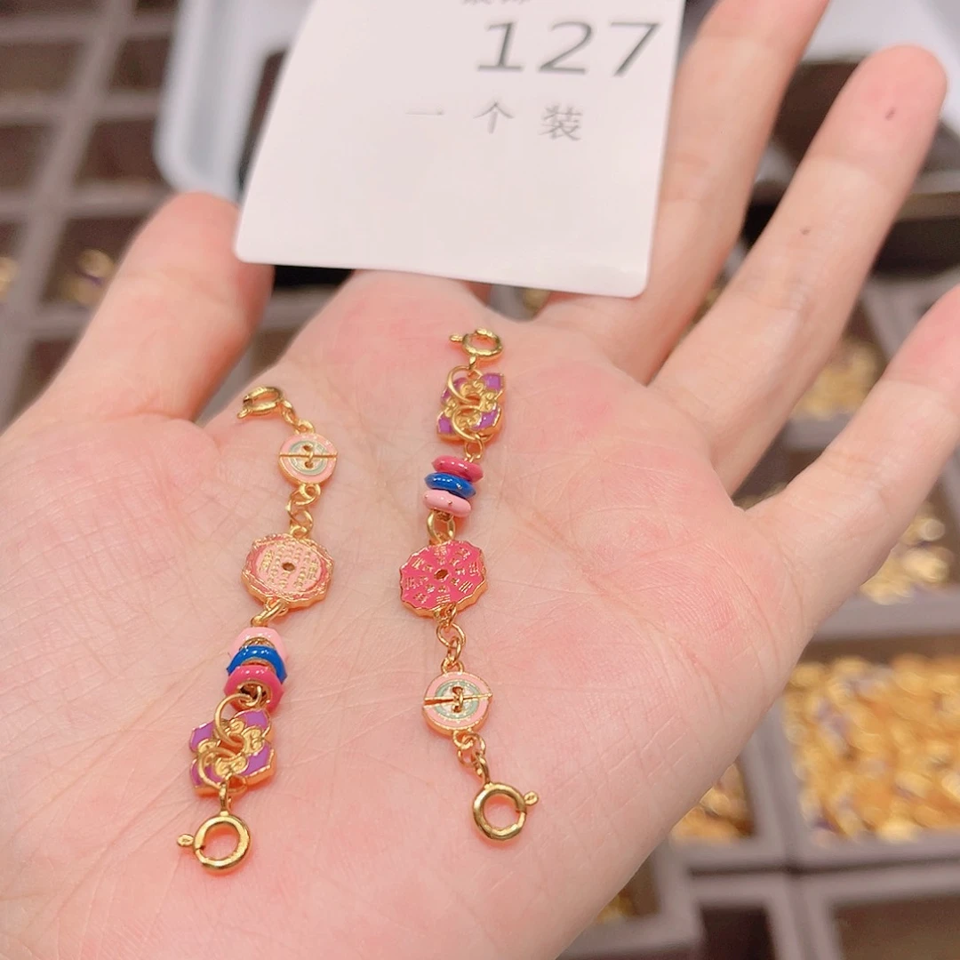 水晶珠宝半成品银S925镀金镶嵌127