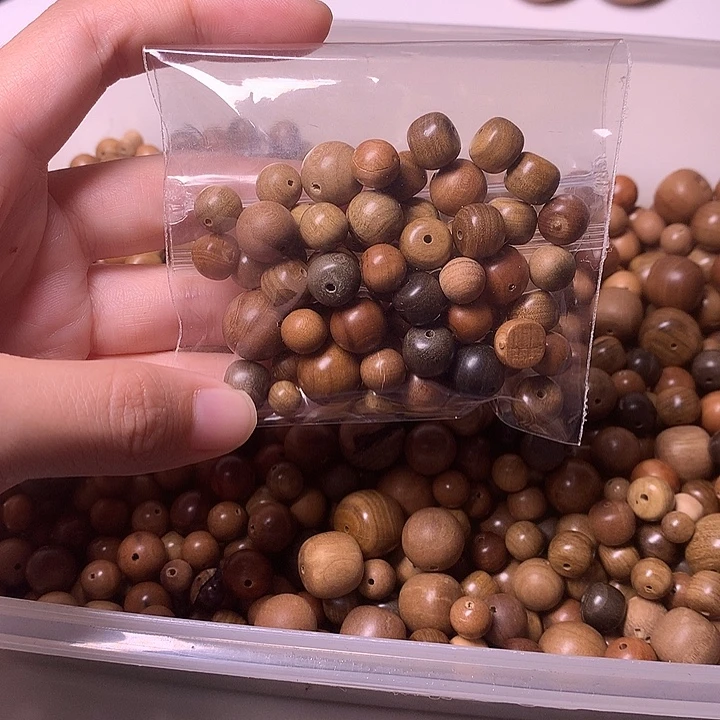 檀香木手串/手链檀香20瑕疵散珠