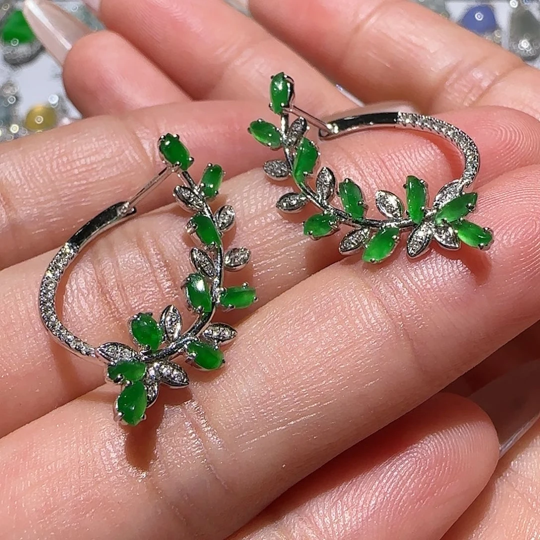 【闪购商品】颈饰18K金镶嵌翡翠天然