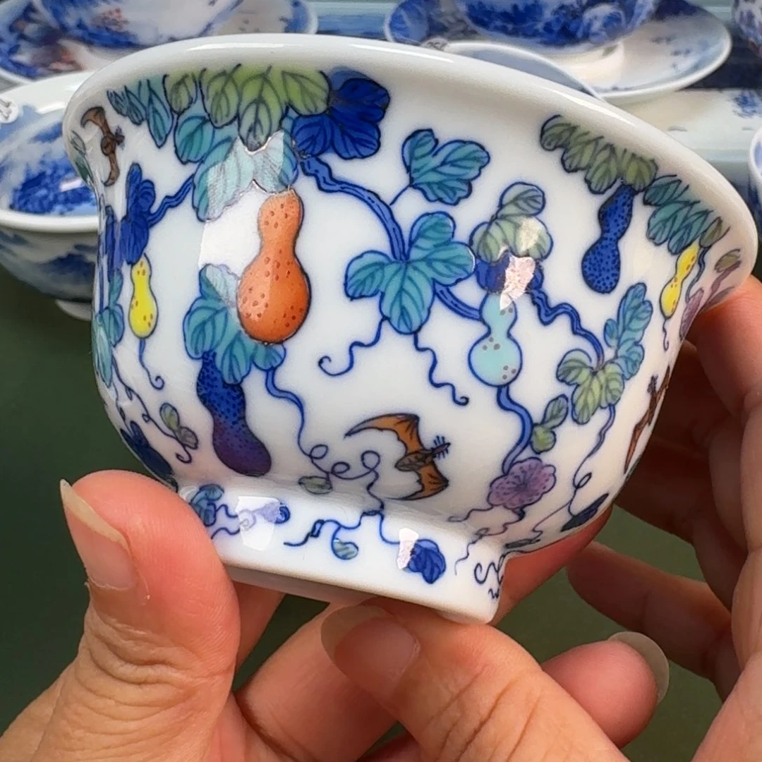 景德镇纯手绘茶具圆圆249