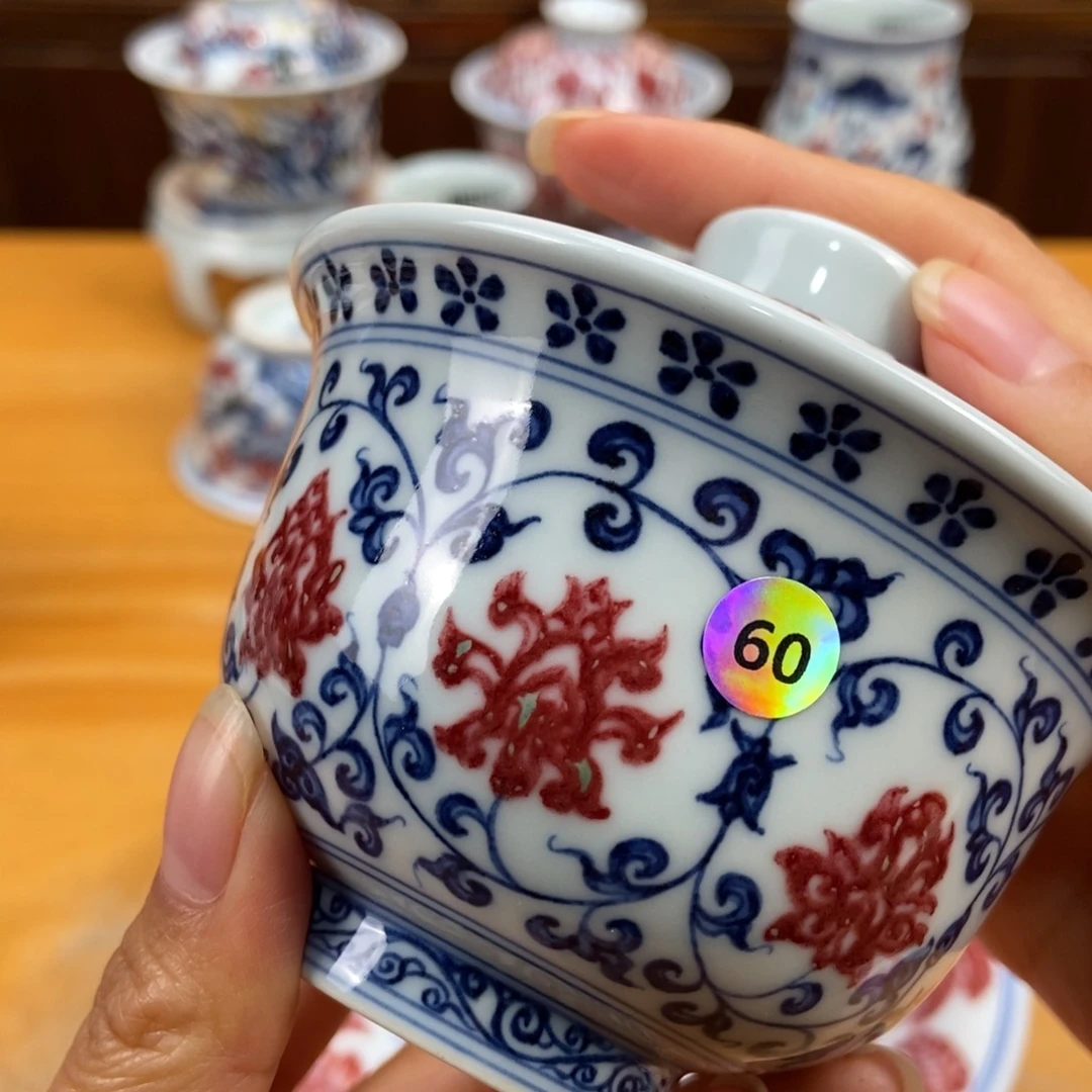 手绘现代茶具非古董