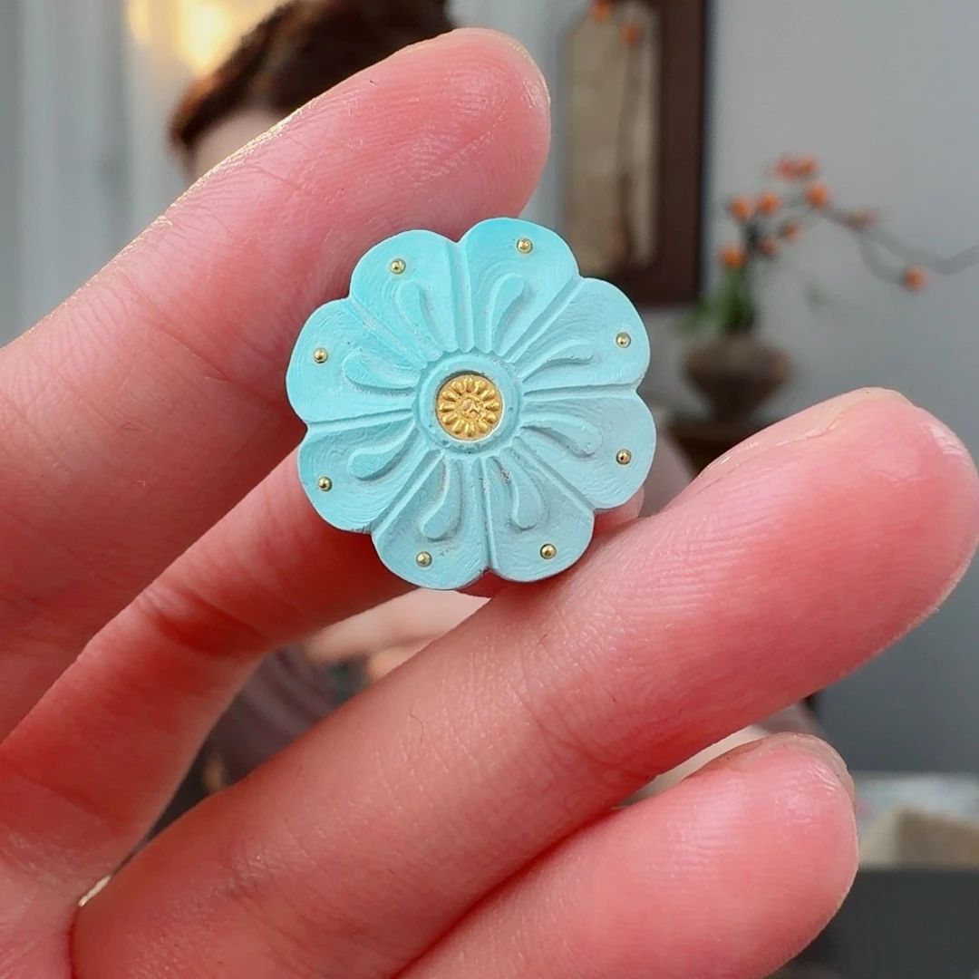 咖***醉绿松石未镶嵌珠宝奇石