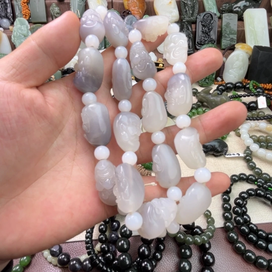 和田玉未镶嵌颈饰