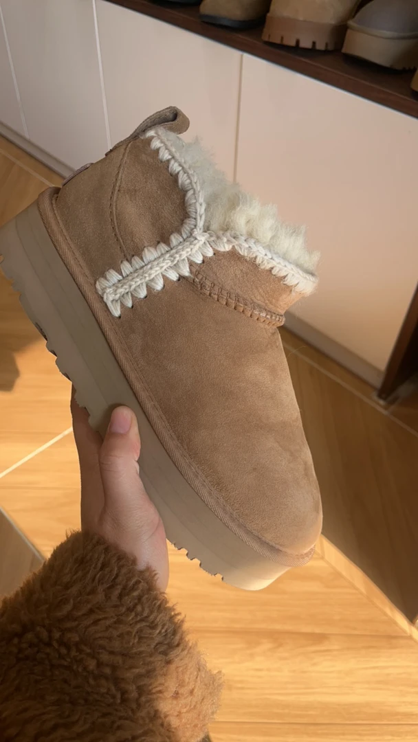 羊皮毛一体3cm雪地靴