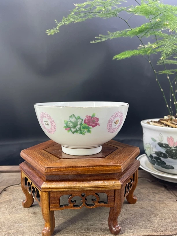 醴陵釉上印花四季丰收11.5厘米饭碗高温家用好瓷