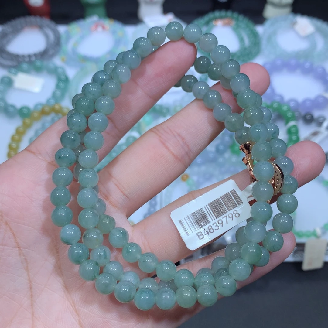 未镶嵌手串翡翠天然