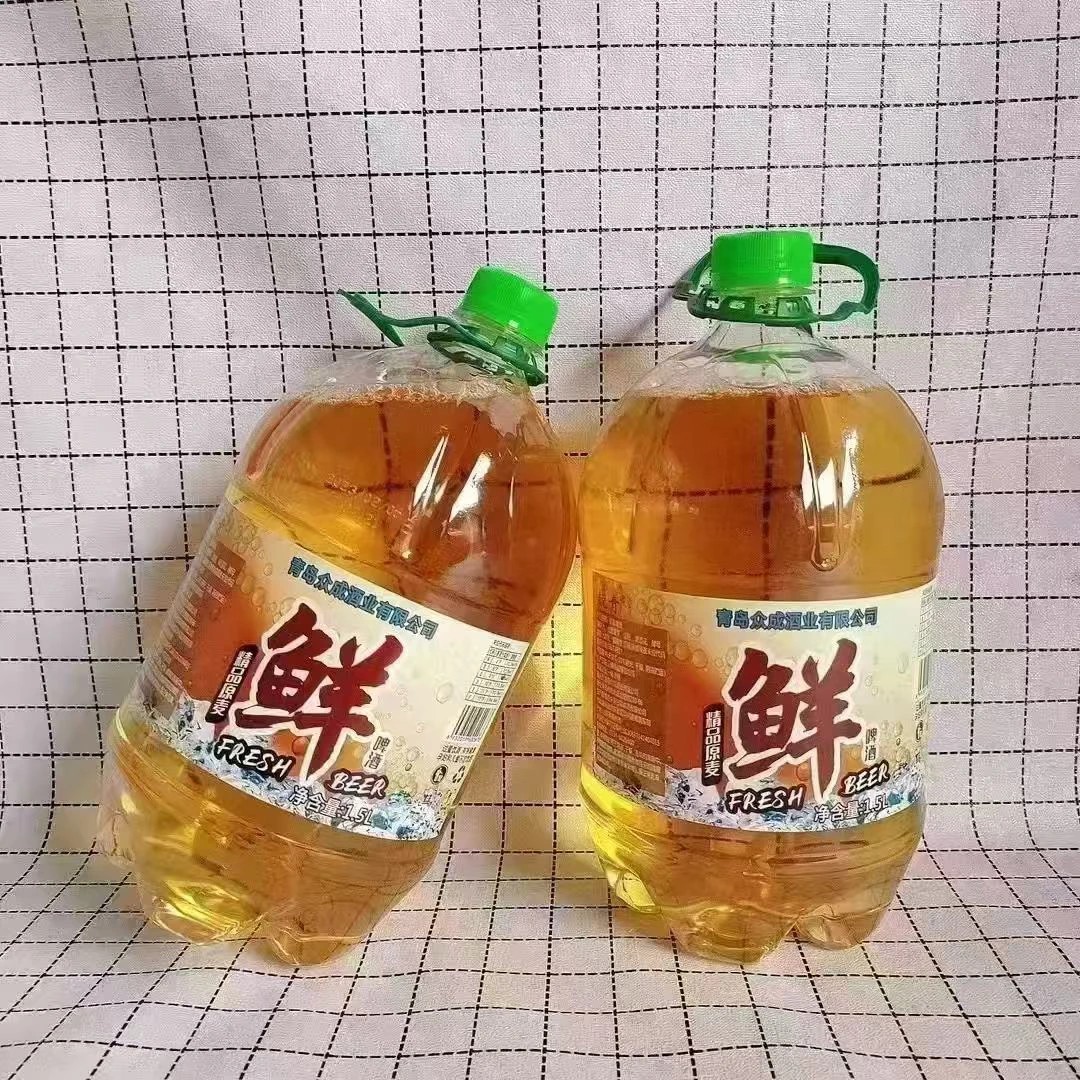青岛原浆鲜啤1.5L*6瓶