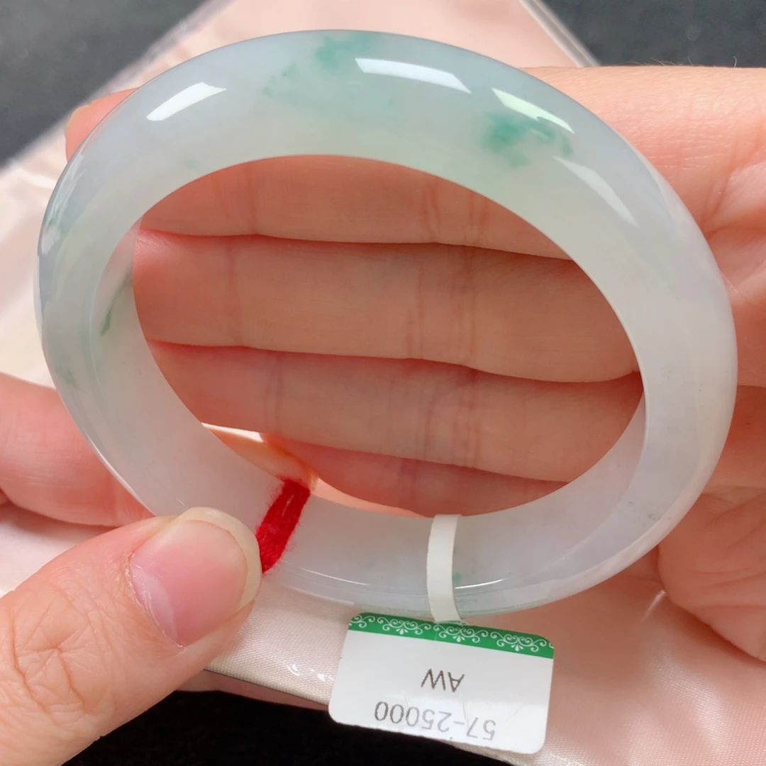 未镶嵌手镯翡翠缅甸天然翡翠手镯57