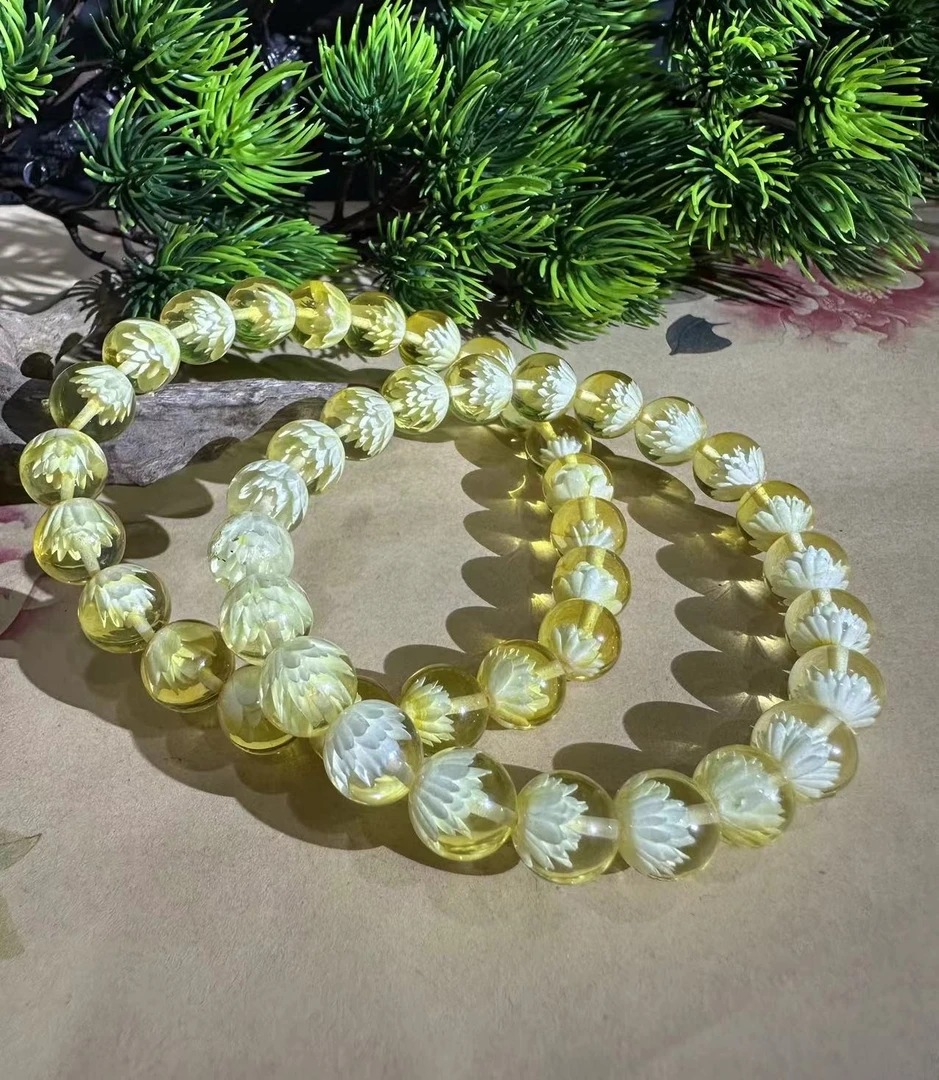 M2486【福嘟嘟珠宝】琥珀花珀手串-送礼佳品-多样性发货只发一件