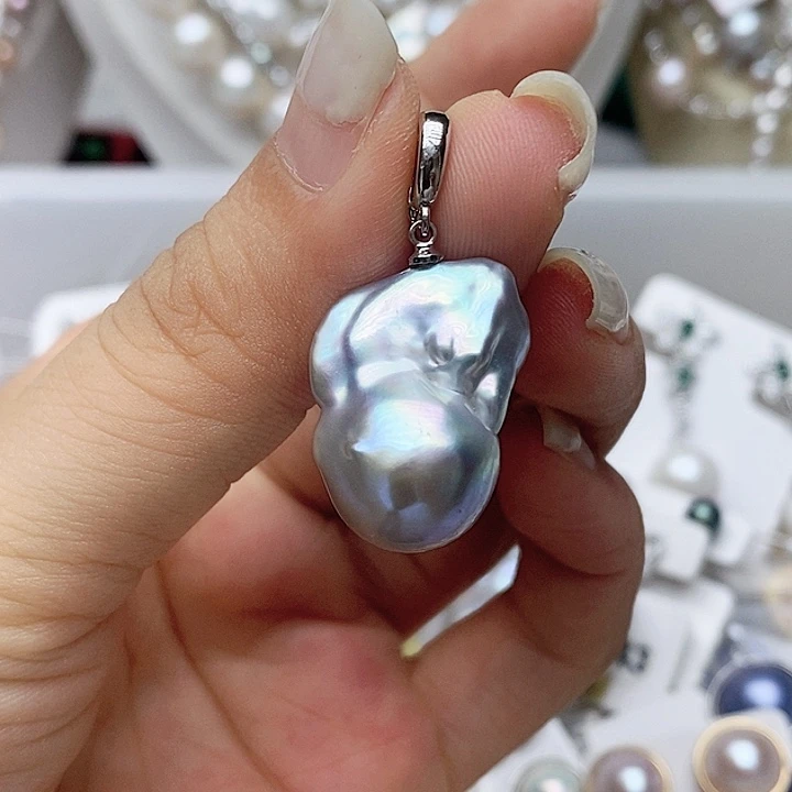 未镶嵌吊坠淡水珍珠