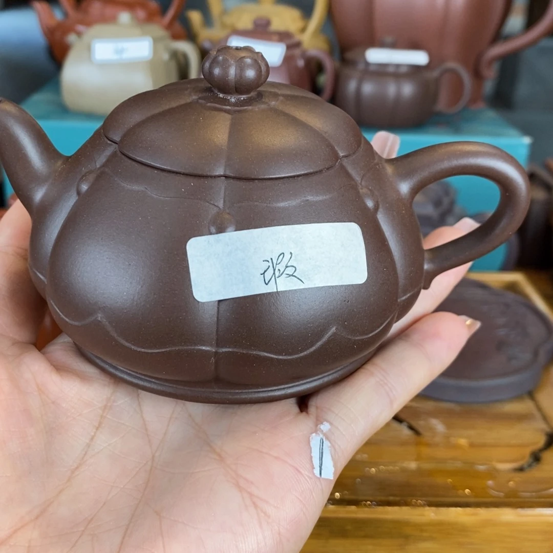 茶壶紫砂原矿泥料手工壶直播间