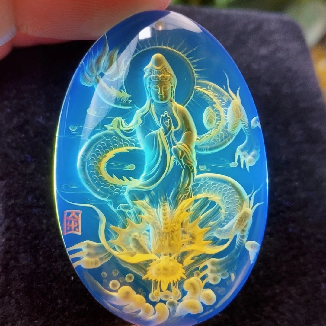 【闪购商品】蓝珀吊坠(不含链)未镶嵌