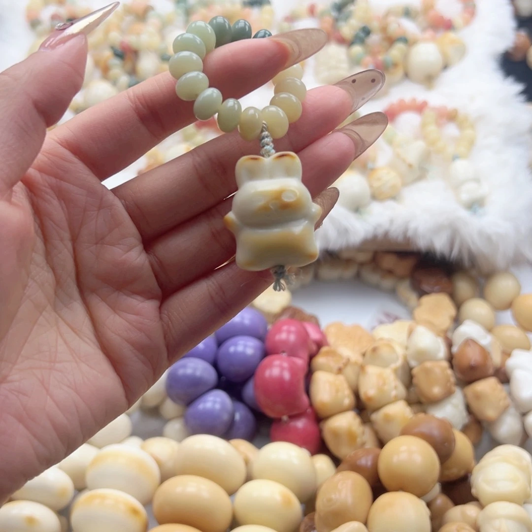 吊坠白玉菩提跑环随机默认微瑕