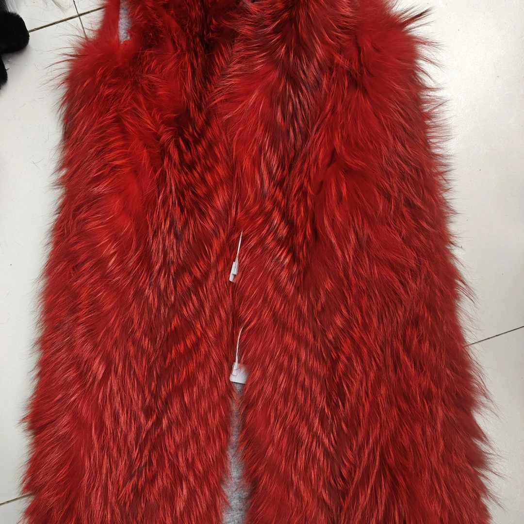 狐狸毛手工车条冬季保暖百搭时尚马甲