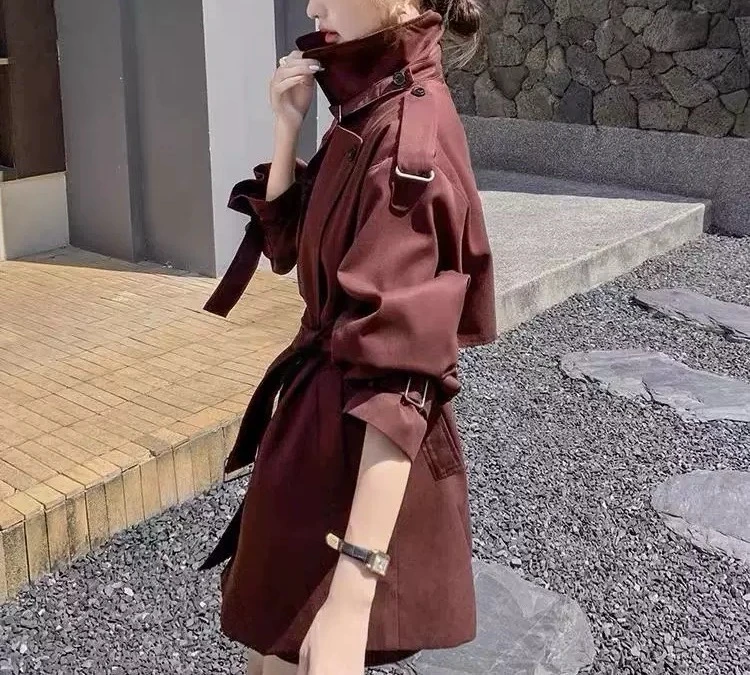 6036中款新款风衣