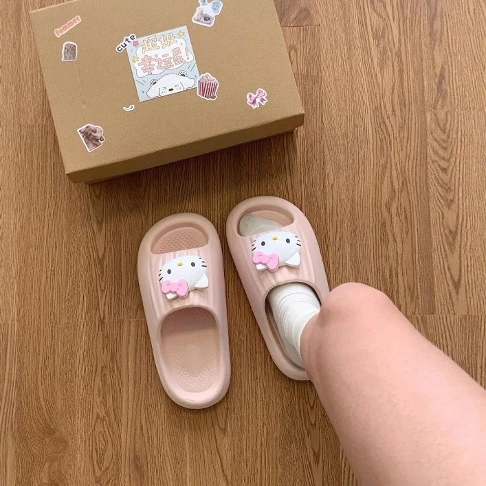 哈喽kt拖鞋女款室内家居eva防滑防臭浴室静音踩屎感可爱2025新