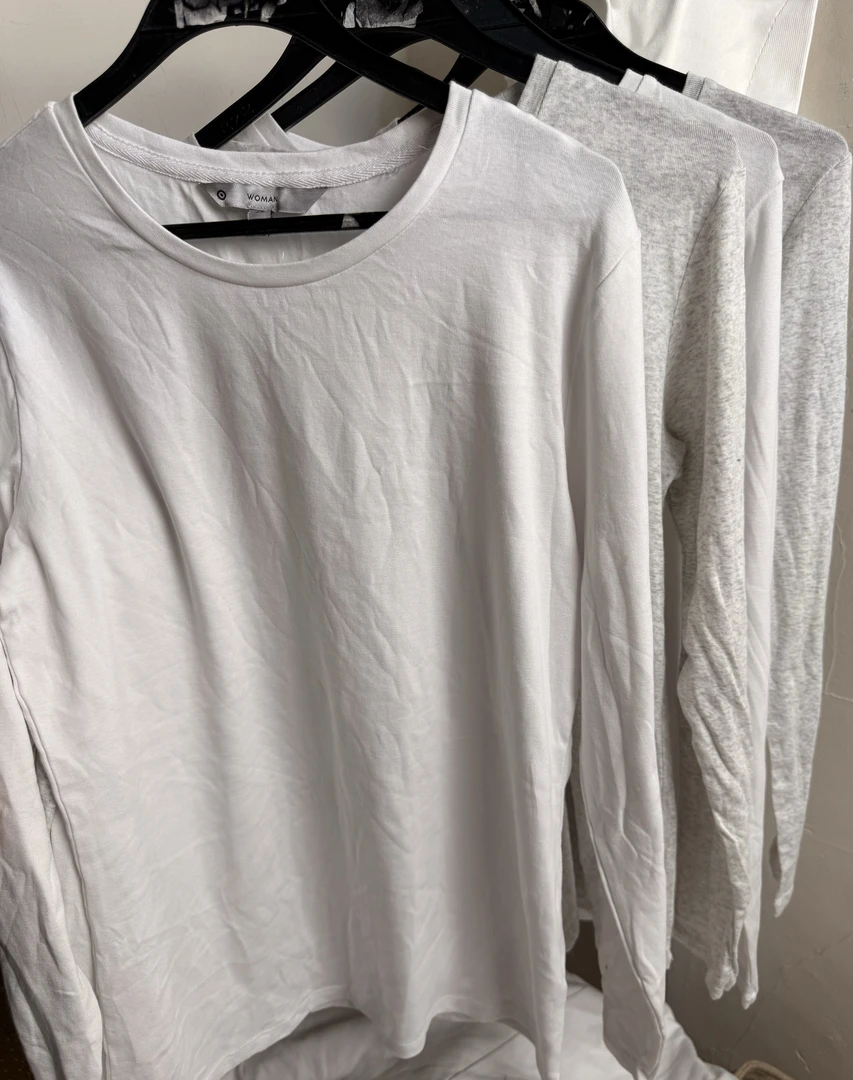 长袖打底衫女基础百搭柔软舒适简约休闲