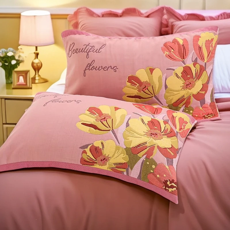 【枕巾】52*78高端时尚柔软舒适透气枕巾加大加厚成人学生家用情侣