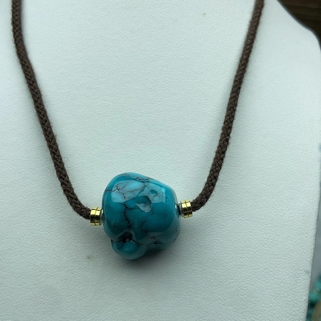 绿松石未镶嵌锁骨链