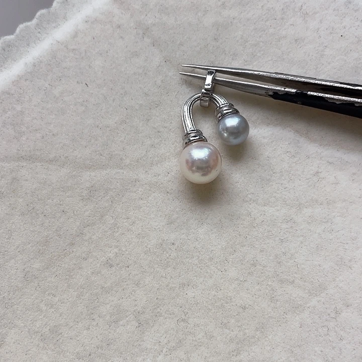 吊坠(不含链)海水珍珠银S925镶嵌