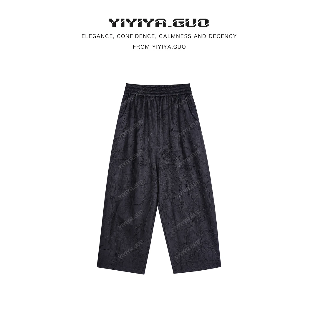 yiyiya.Guo艺艺吖休闲时尚百搭提花简约裤子2881SS52