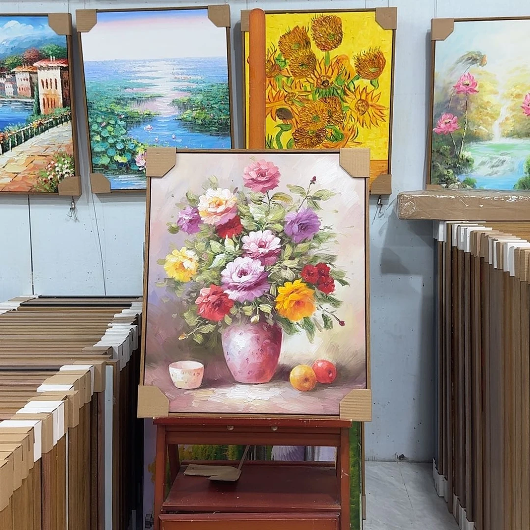 油画5060油画作品入选全国美展并