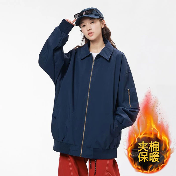 短款外套男春秋新款cleanfit高街翻领夹克美式飞行员夹克潮流