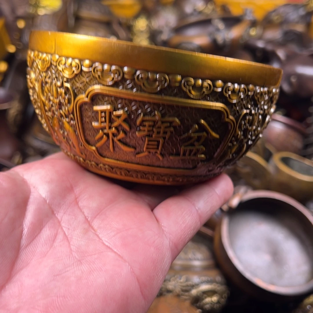 茶壶香炉铜器摆件