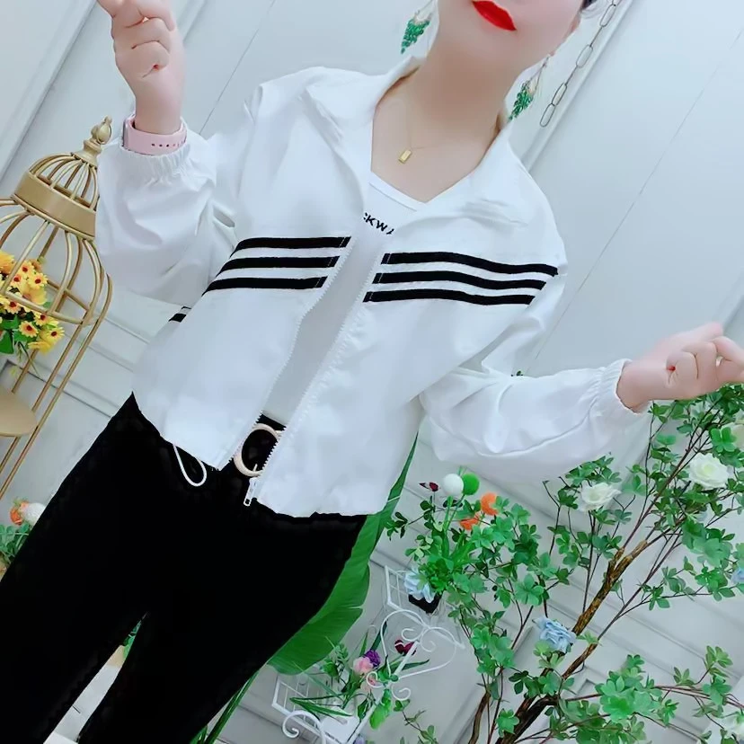 2025夏季新款韩版时尚气质百搭显瘦防晒衣女短款开衫薄外套上衣潮