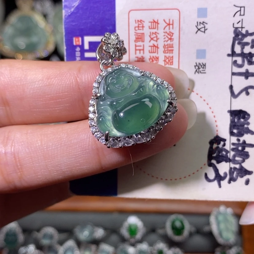 【闪购商品】翡翠未镶嵌颈饰天然
