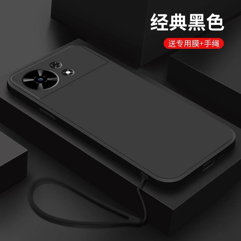 经典黑色适用华为麦芒40手机壳新款纯色硅胶镜头全包防摔保护套薄
