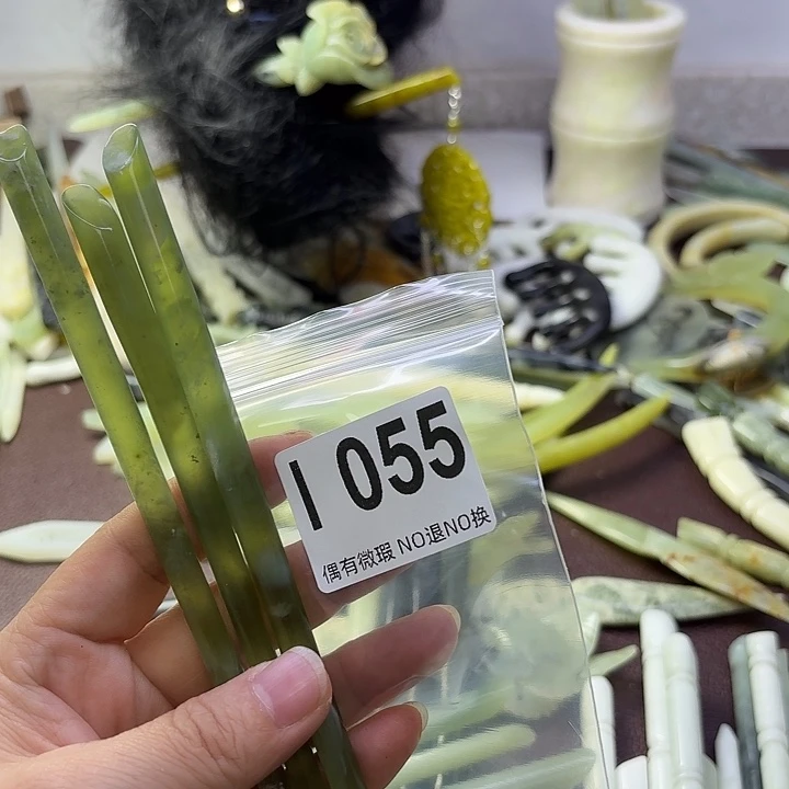 蛇纹石玉合金发饰爱***猫