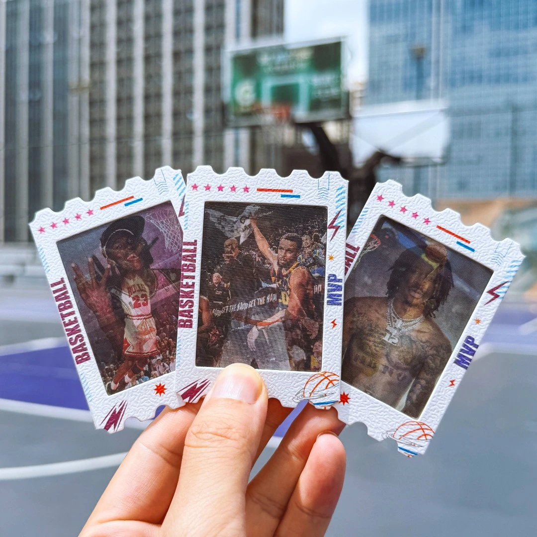 ins美式篮球五闪球星卡动态卡挂件书包挂饰球员篮球礼物篮球挂件