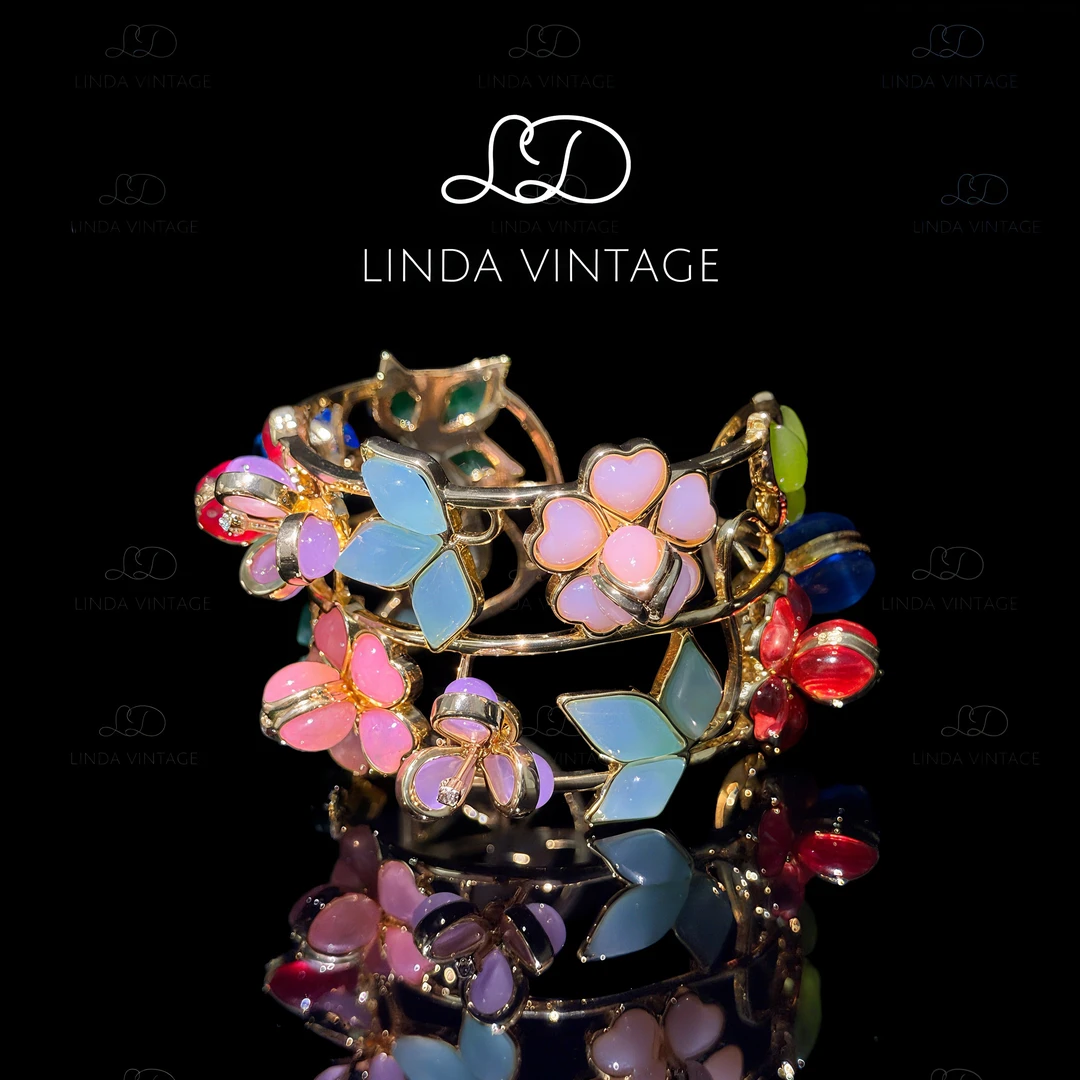 铜合金手镯 【春日庄园】系列手工浇筑工艺琉璃手镯