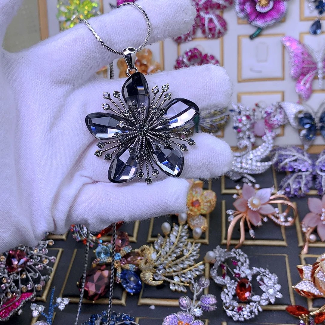 合成立方氧化锆铜毛衣链