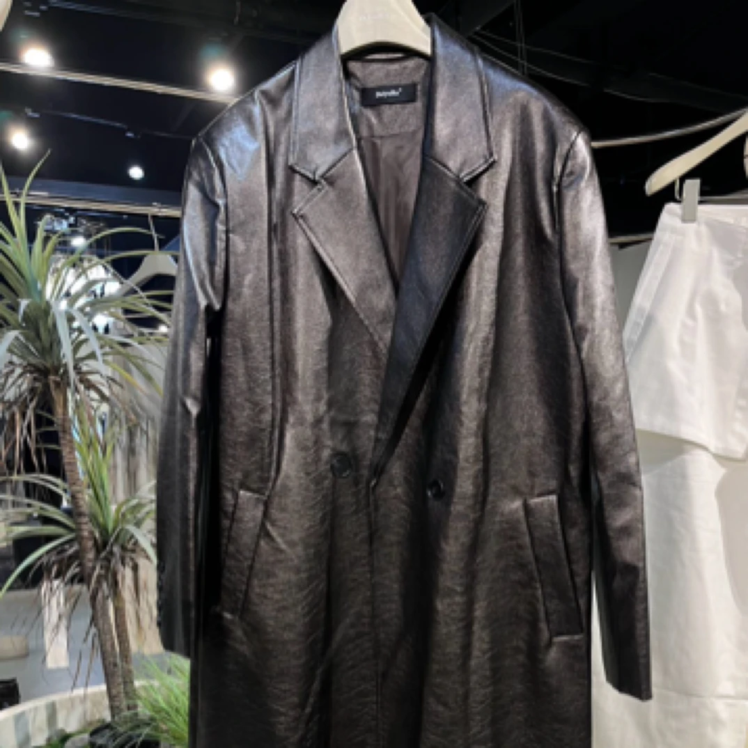 新疆包邮高级黑皮外套 22