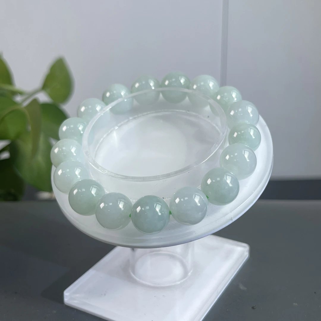 JYB03-191  天然缅甸A货翡翠  翡翠手串